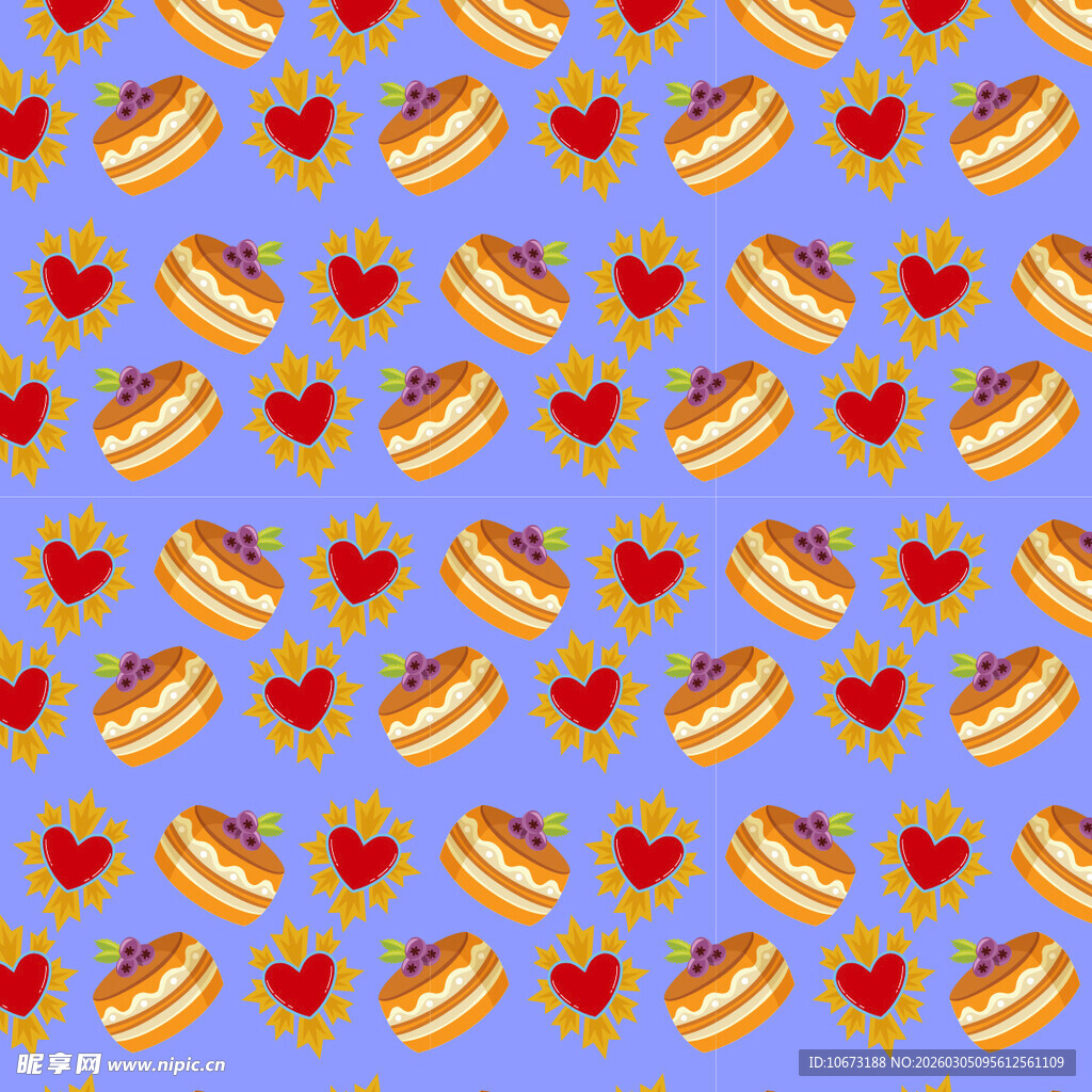 草莓图案无缝背景纹理