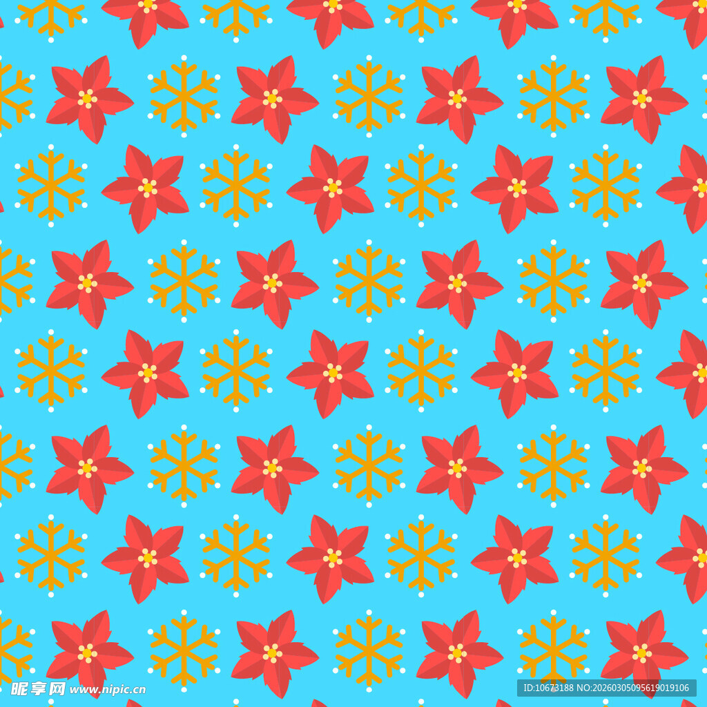 蓝色底多彩星星图案背景