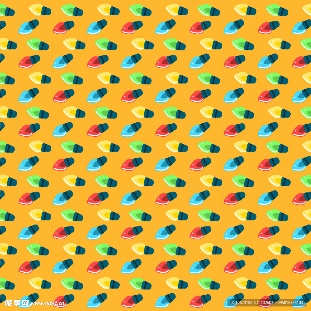 多彩几何图案黄色背景图