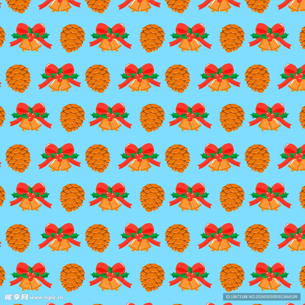 蓝色背景水果图案装饰图