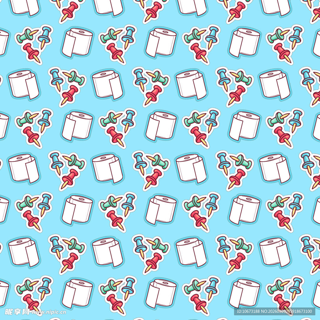 蓝色背景书本花卉图案