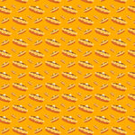 橙色面包图案无缝背景图