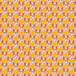 橙黄碎花图案背景纹理