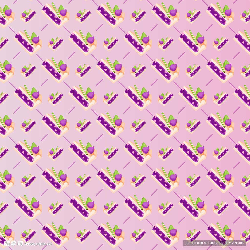 粉色水果刀图案无缝背景