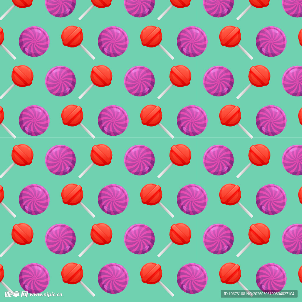 多彩棒棒糖图案背景