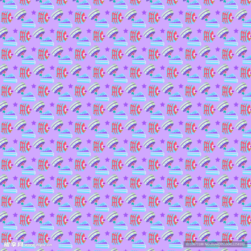 粉色系几何图案背景图