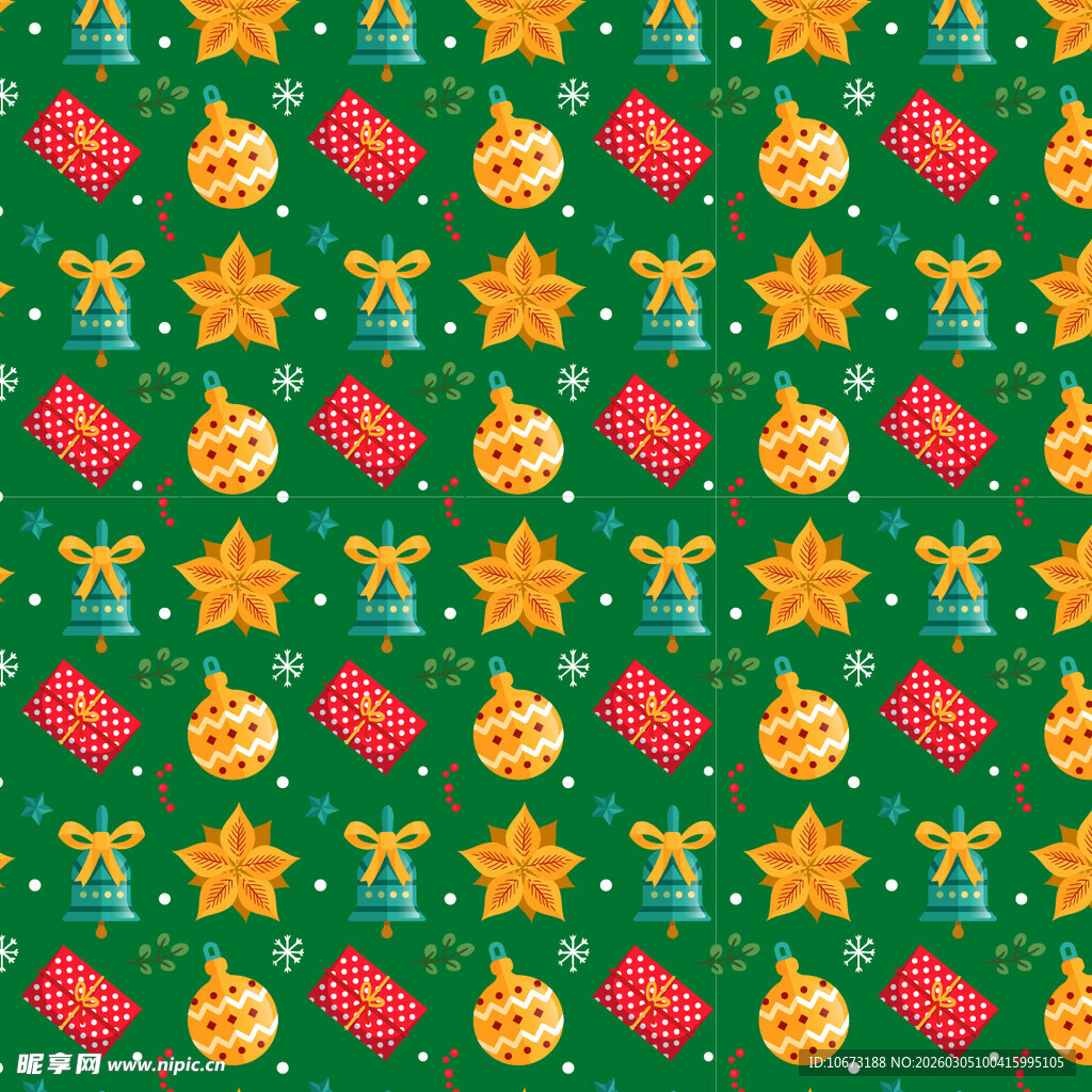 圣诞节日装饰图案背景