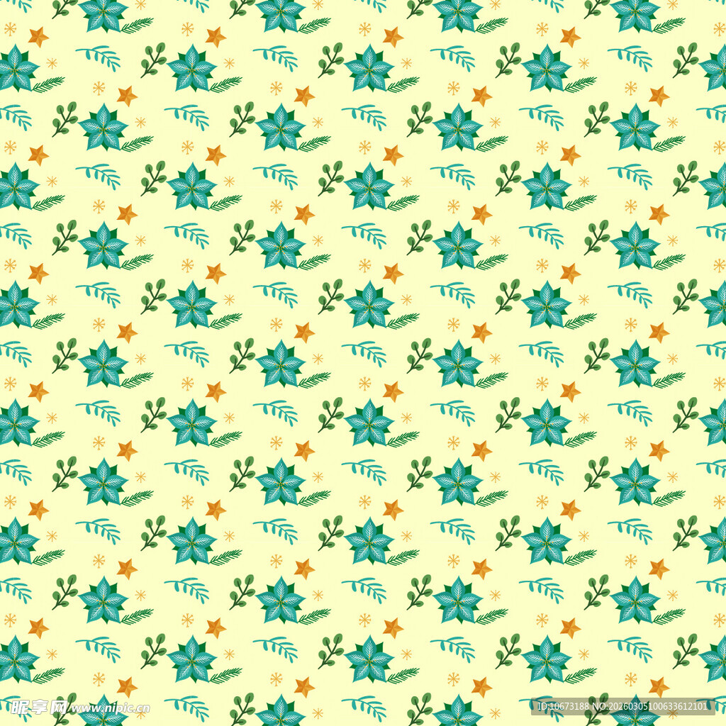 清新卡通乌龟图案背景