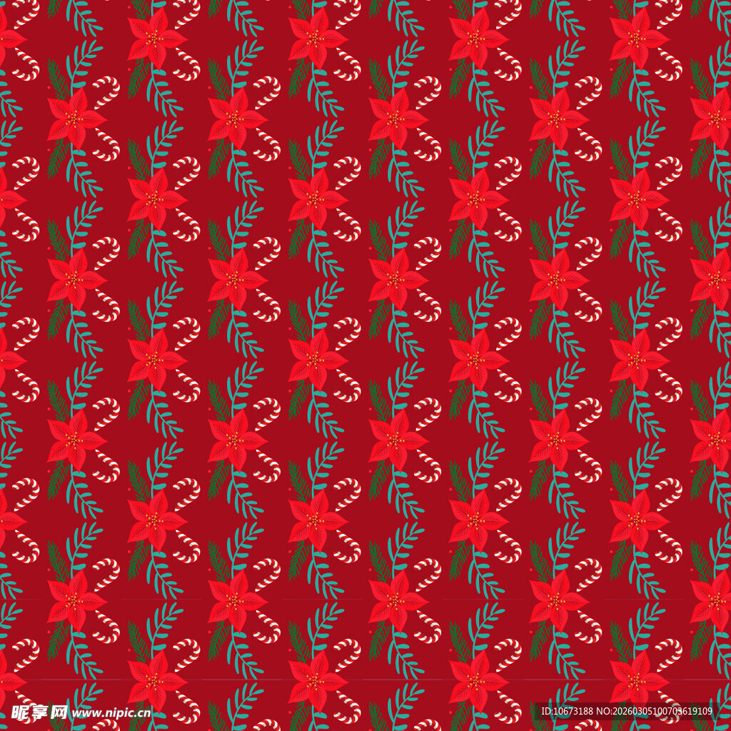 红色几何图案无缝背景