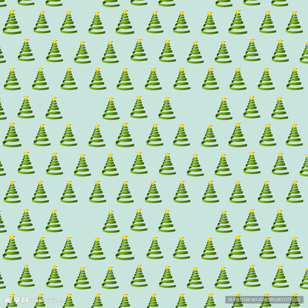 绿色圣诞树图案背景