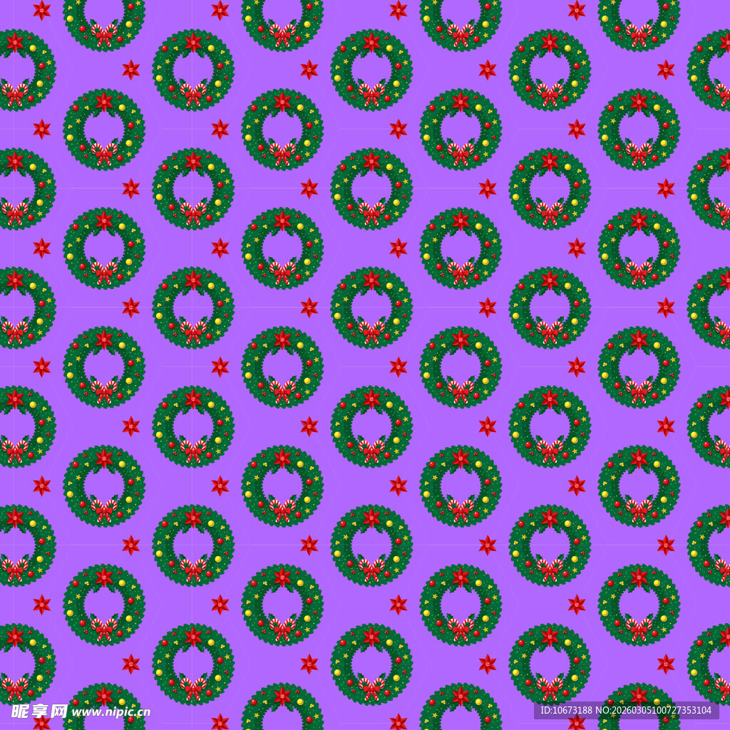 紫色圆形图案无缝背景