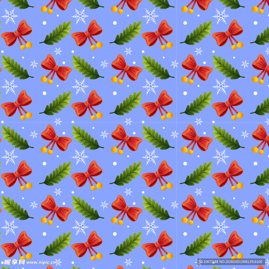 圣诞元素图案背景图