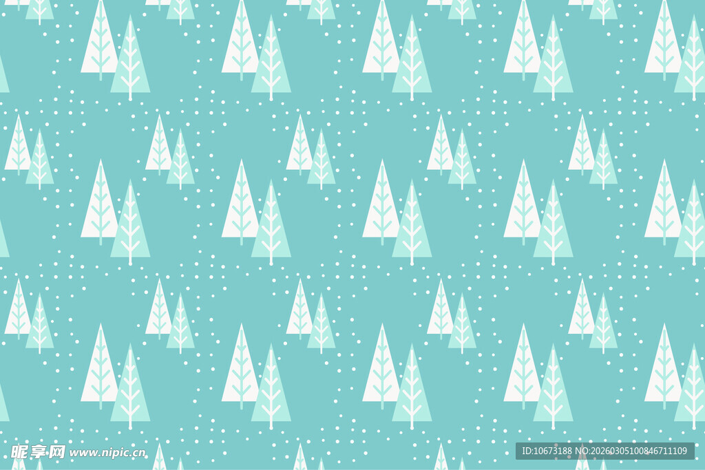 蓝底白帆船无缝图案背景