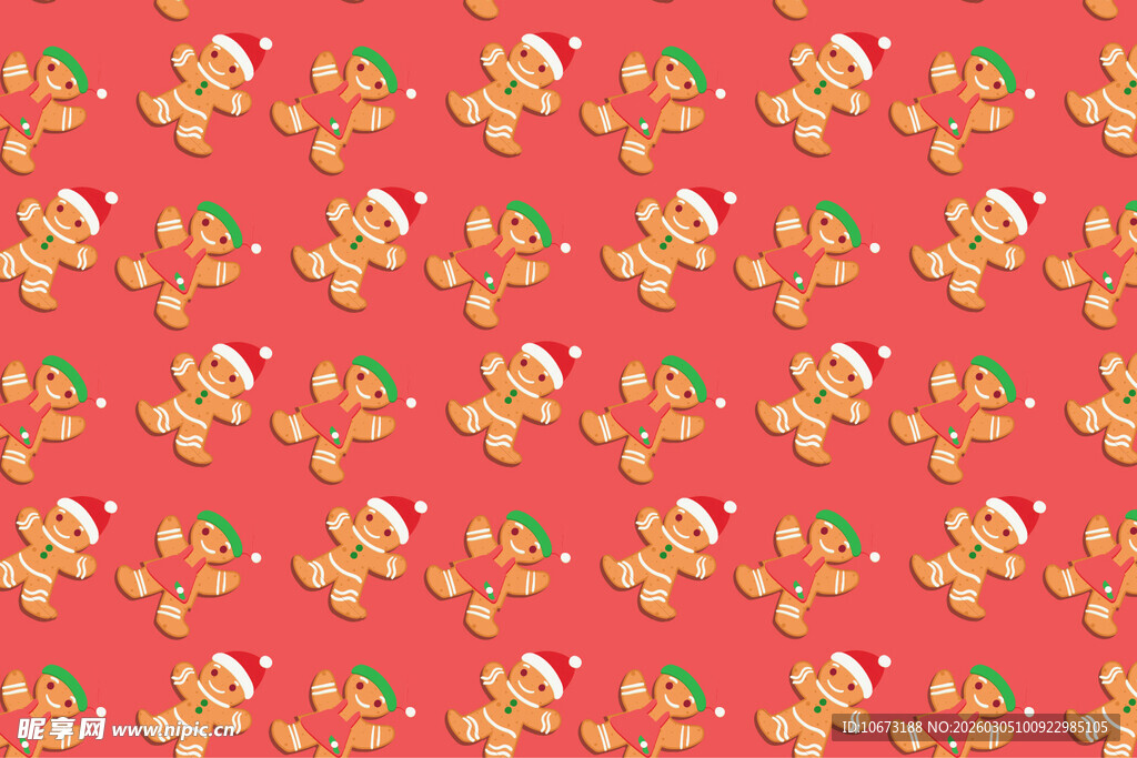 红色喜庆花卉图案背景