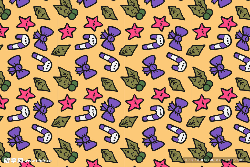 圣诞主题图案装饰元素