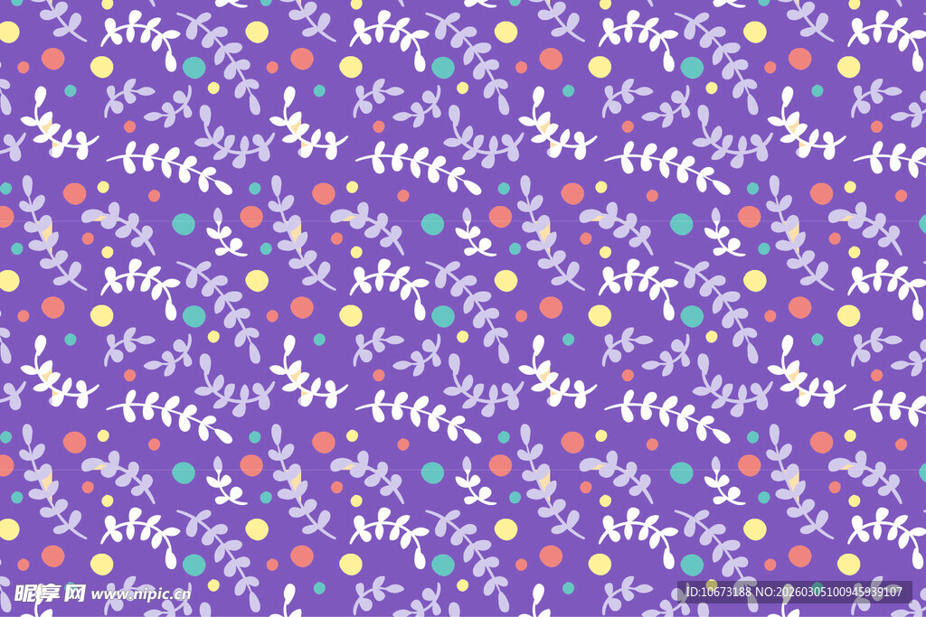 紫色花卉字母图案背景