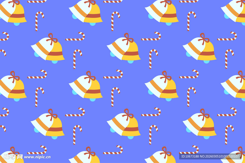 蓝色背景的蛋糕图案