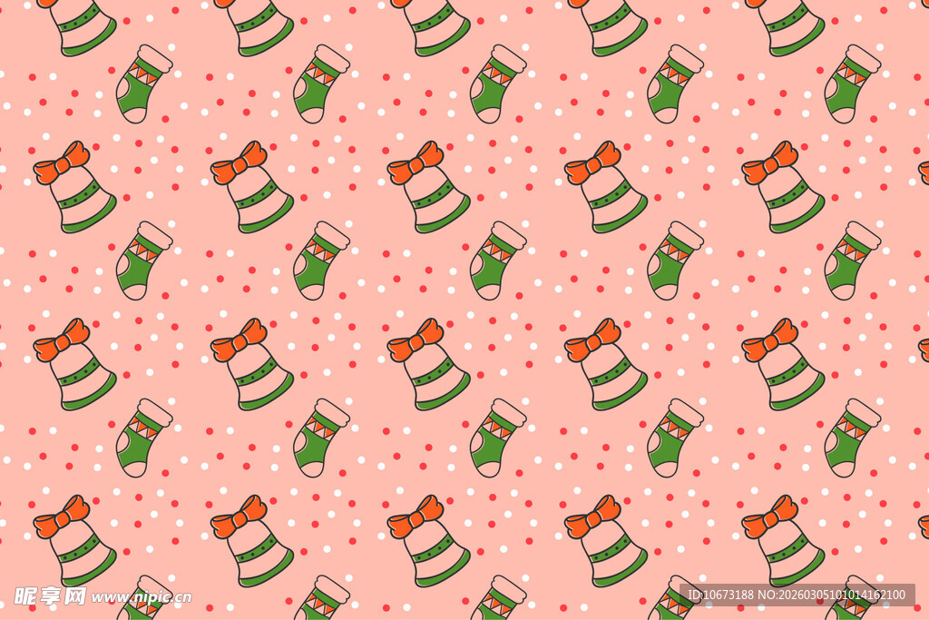 圣诞袜图案的蓝色背景图
