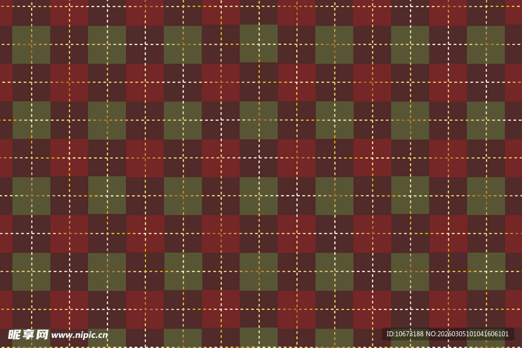 红绿色调格子图案纹理