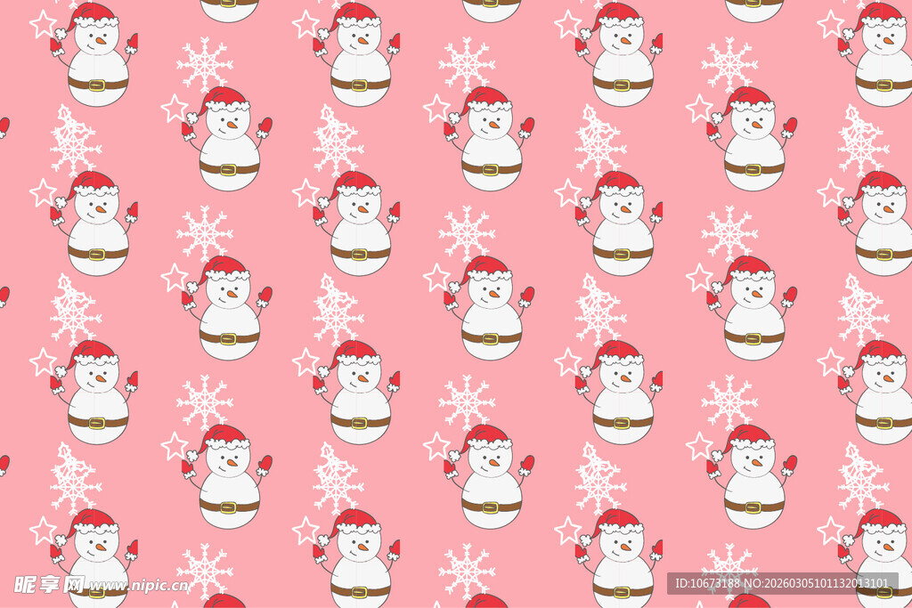 粉色圣诞老人图案背景
