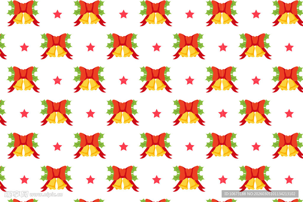 红色蝴蝶结图案背景图