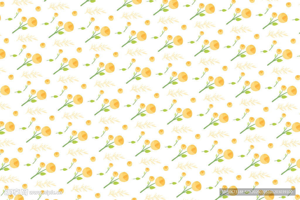 清新小花图案背景