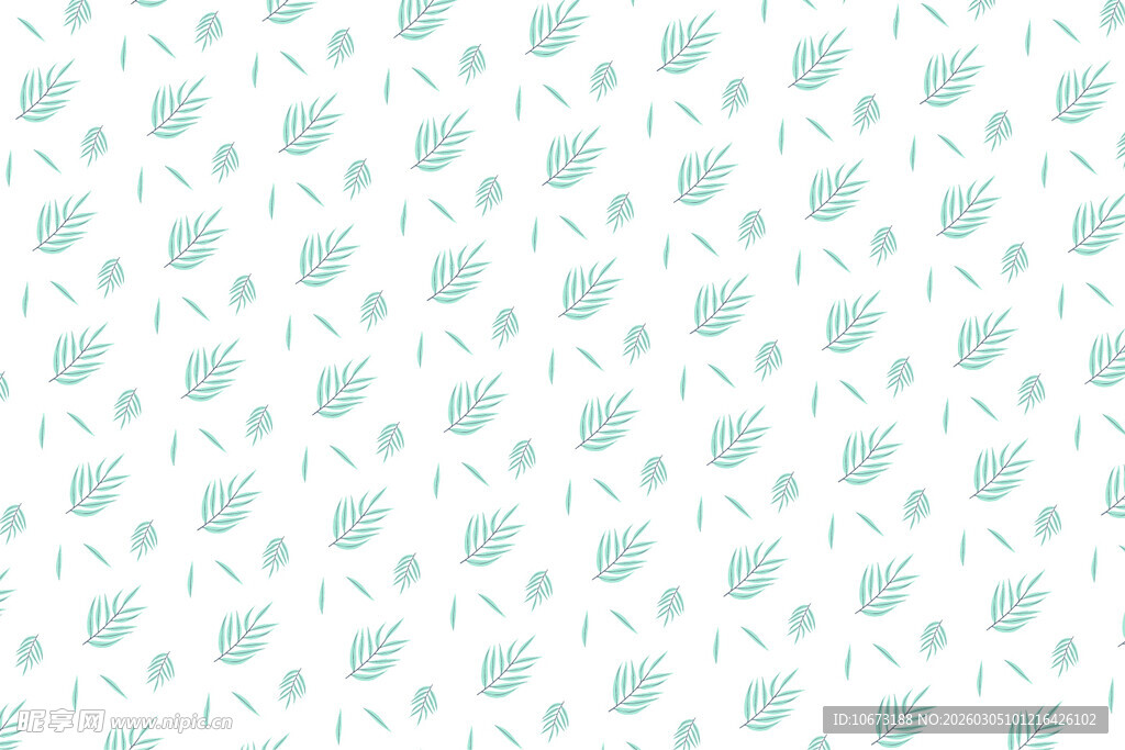 清新薄荷绿杯子图案背景