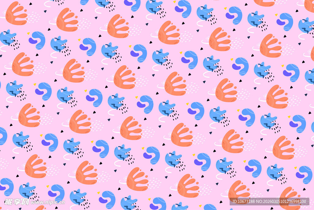 粉色背景欧元符号图案