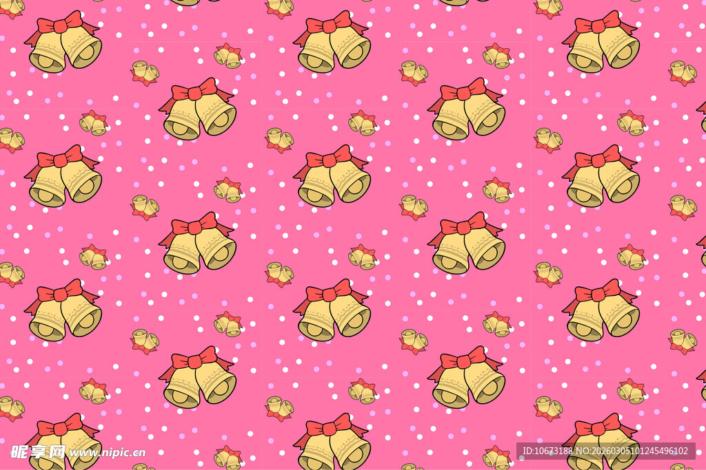 清新绿底雪花图案背景