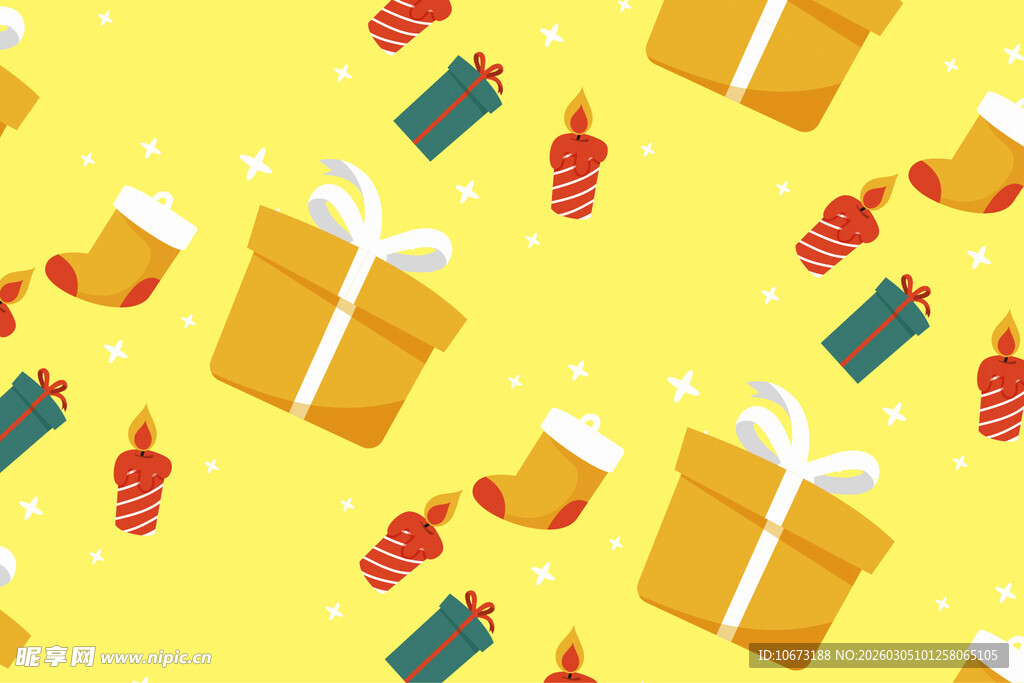 节日礼物装饰图案背景