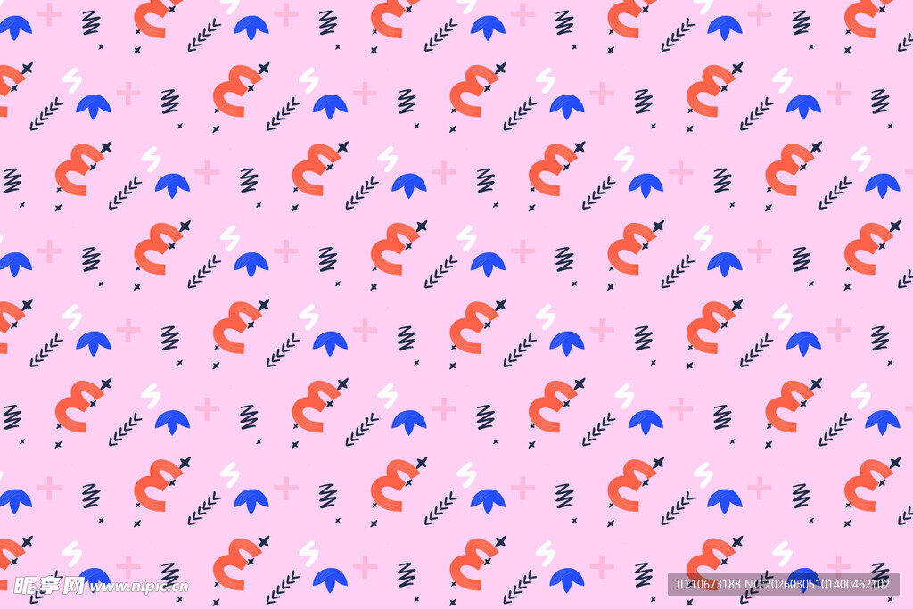 多彩乐器图案背景