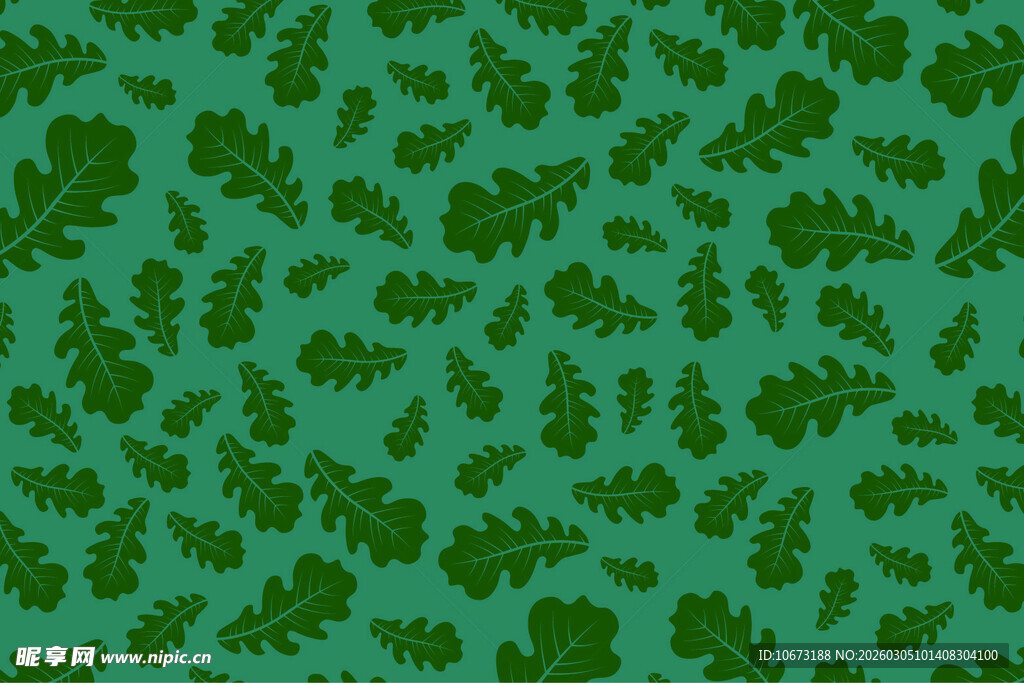绿色树叶图案背景纹理