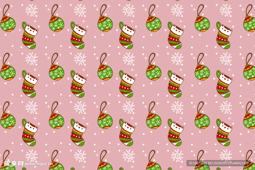 圣诞主题糖果图案背景