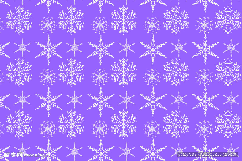 紫色雪花图案背景纹理