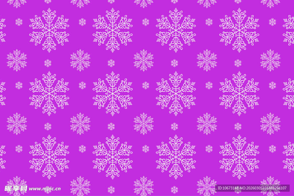 紫色雪花图案背景纹理