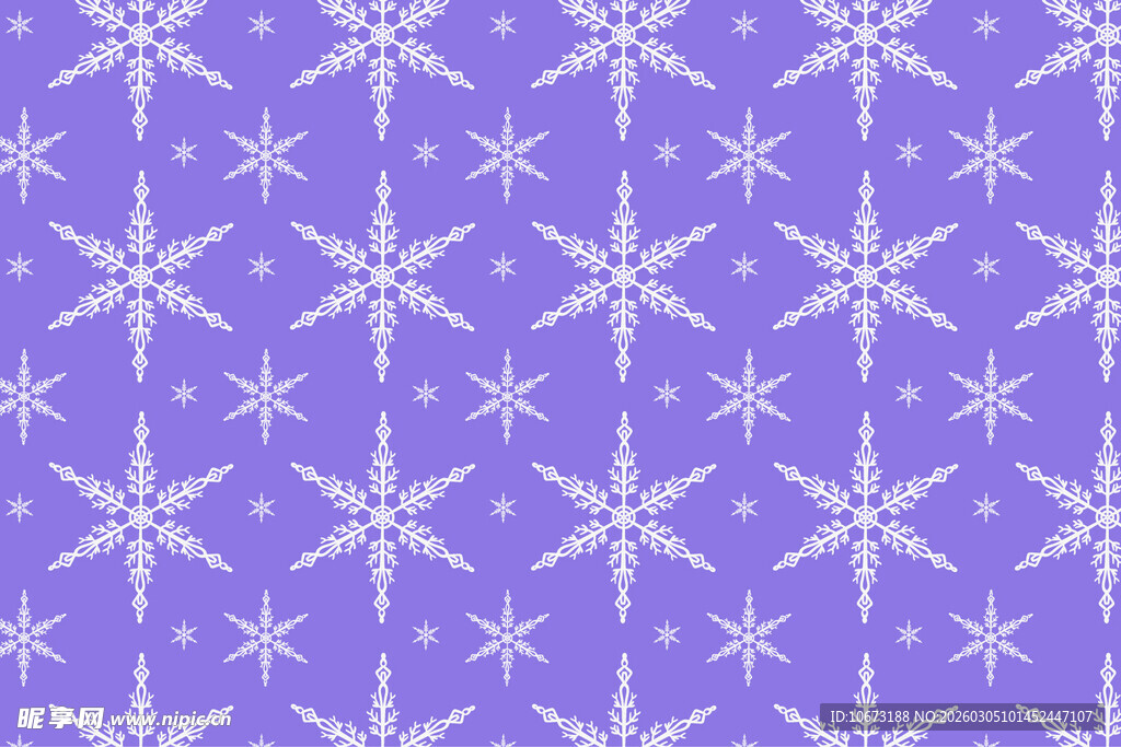 紫色雪花图案背景
