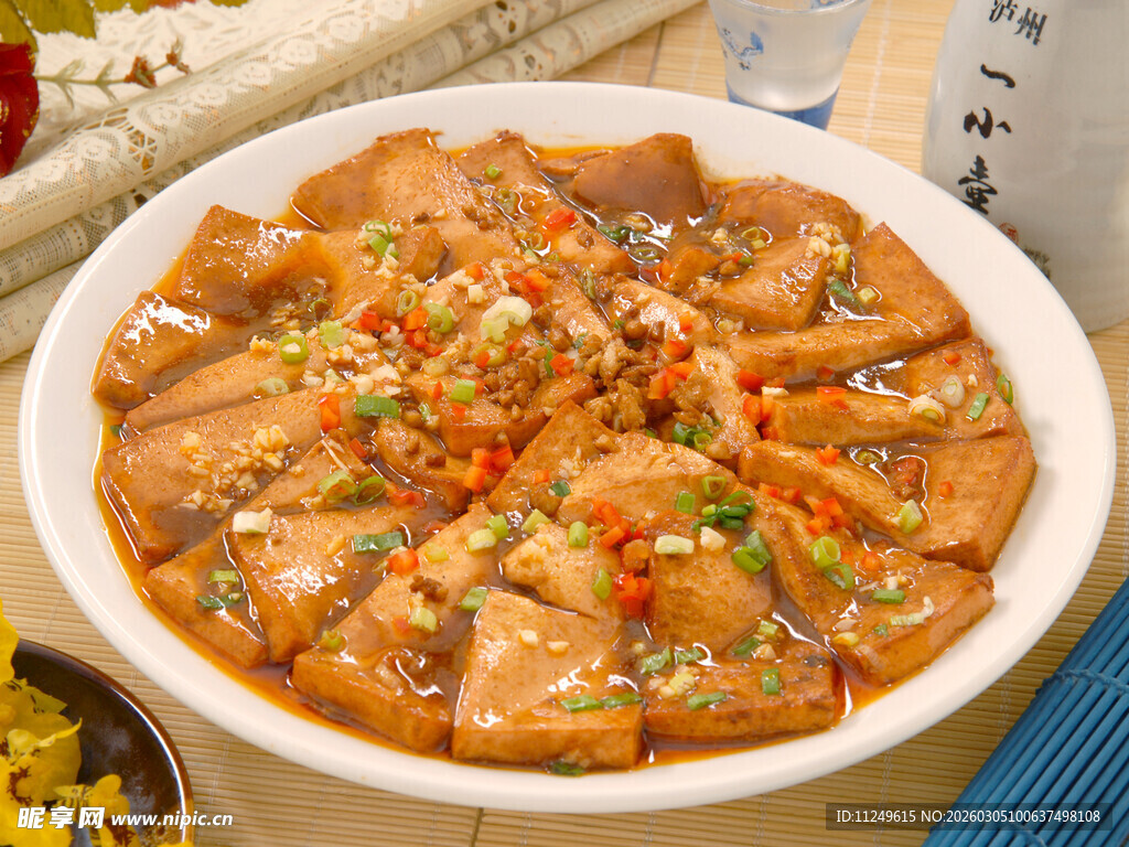 肉沫酱扒豆腐