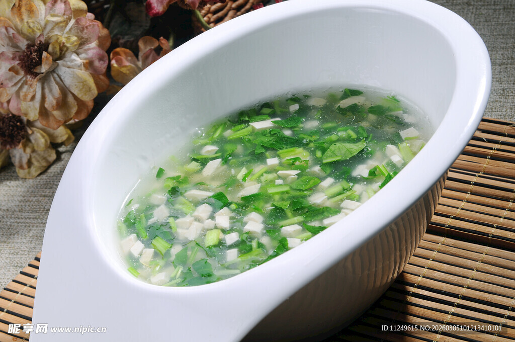 米汤青菜豆腐