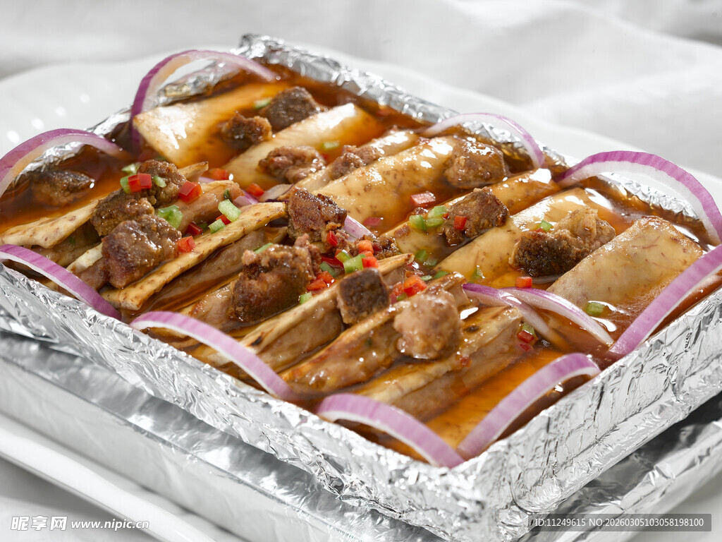 铁板肉沫老豆腐