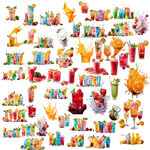 新鲜鲜榨果汁冰镇果汁营养果汁