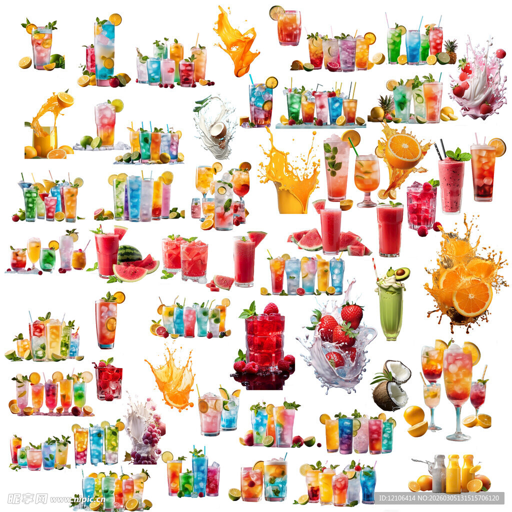 新鲜鲜榨果汁冰镇果汁营养果汁