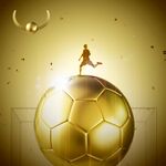 月夜下的足球少年