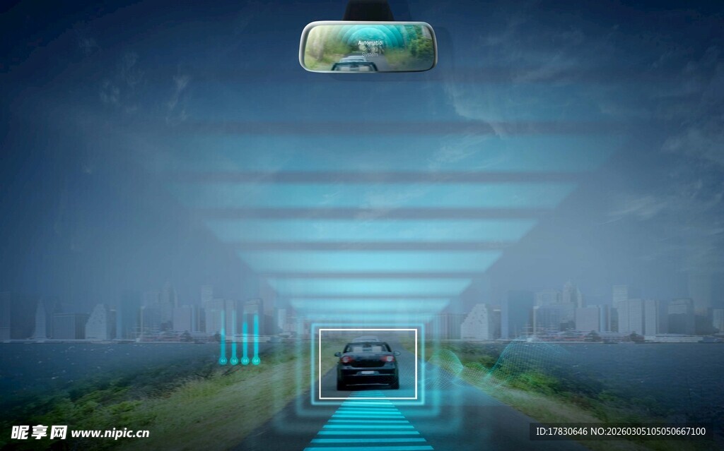 未来科技感的汽车出行场景