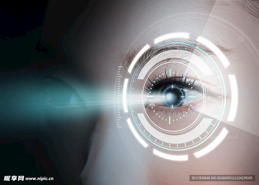 科技感十足的未来之眼