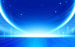 梦幻科技蓝光背景画面