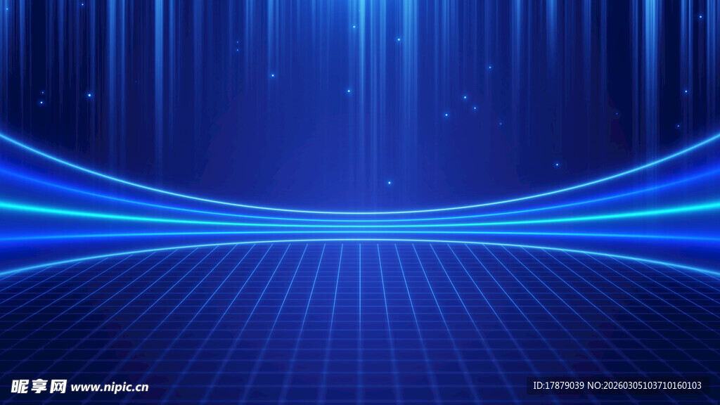 蓝色科技感线条背景画面
