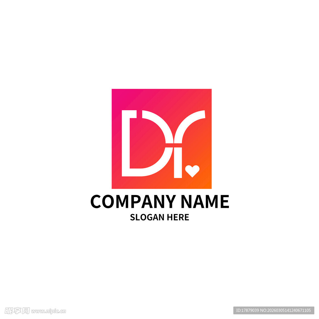 简约DX标志设计