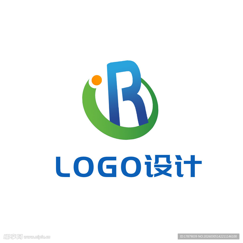 创意R字母LOGO设计