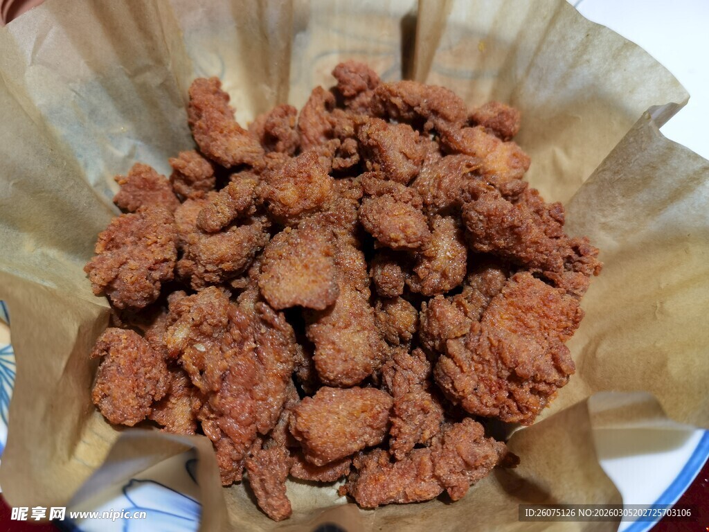 美味香脆的炸肉块