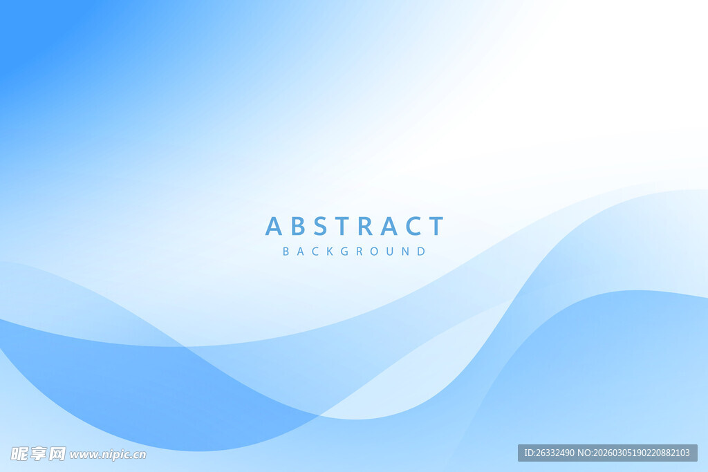 蓝色抽象波浪背景